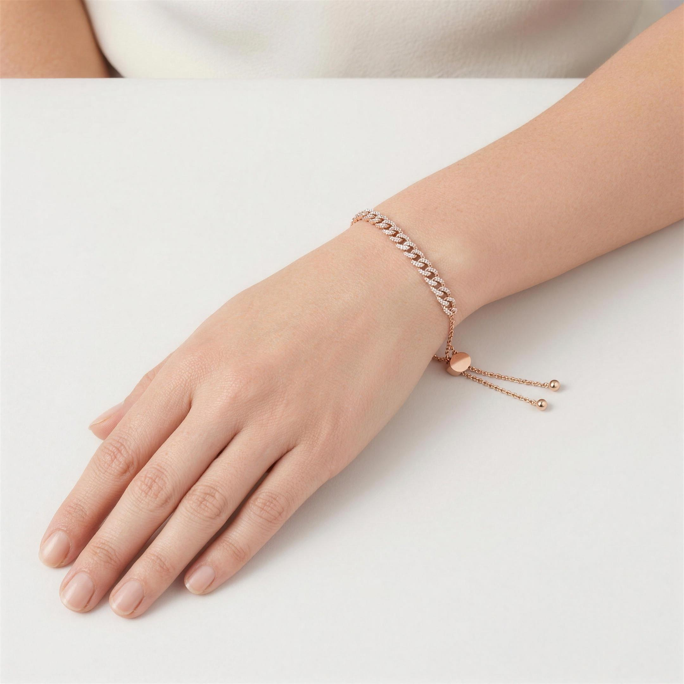 Diamond Cuban Link Bolo Bracelet