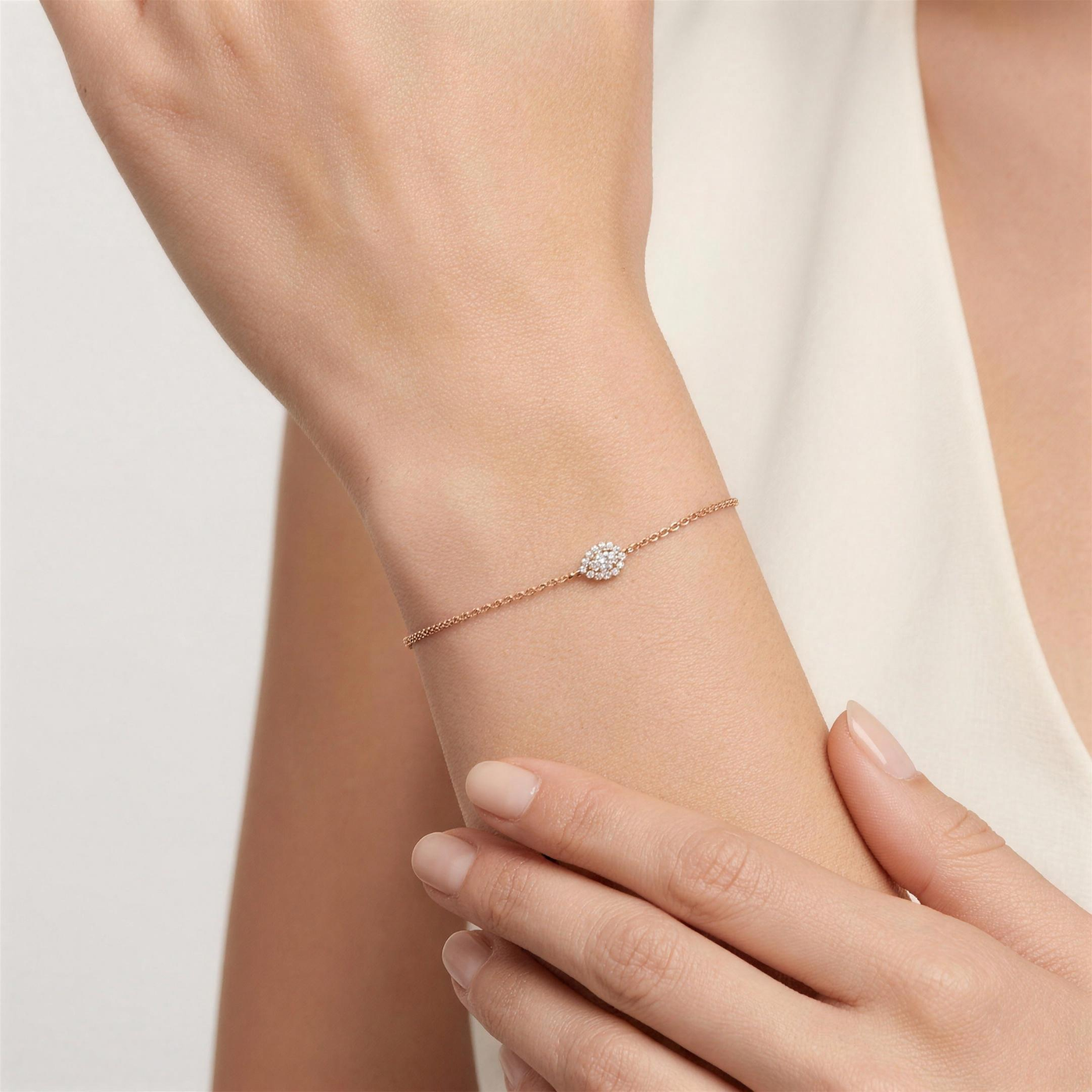 Diamond Pear Bracelet
