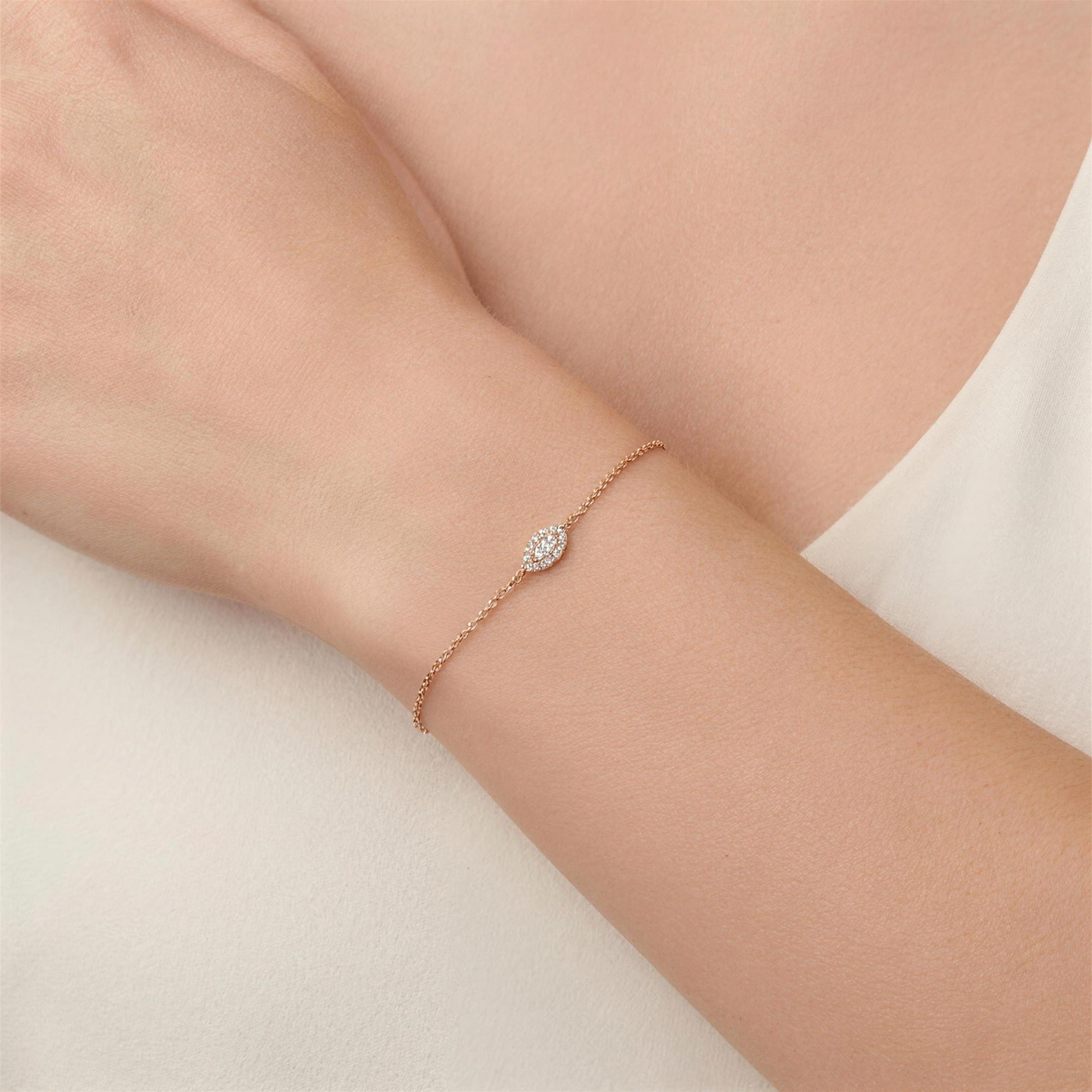 Dainty Marquise Diamond Bracelet