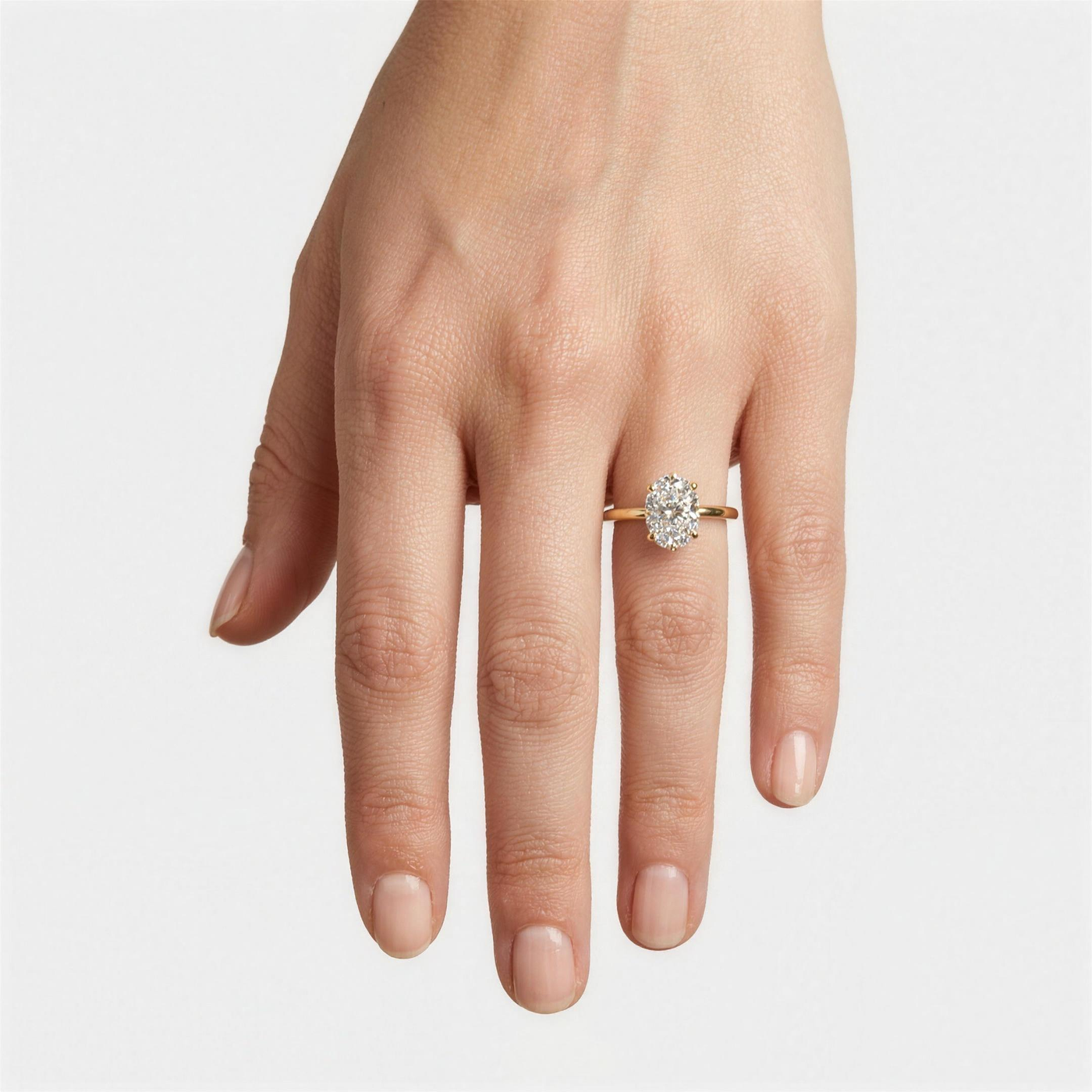 Oval Solitaire Lab Grown Diamond Ring