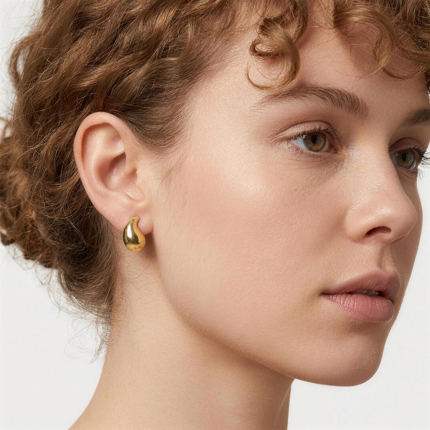 Bubble Teardrop Stud Earring