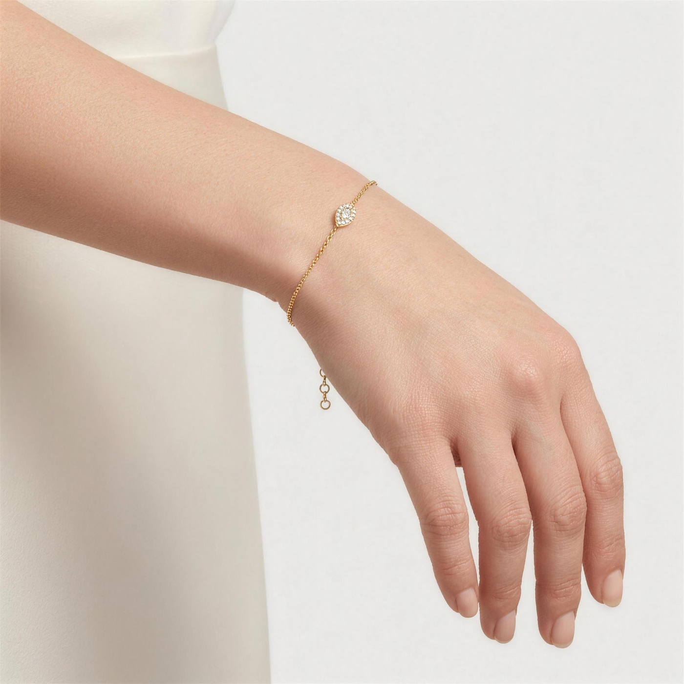 Diamond Pear Bracelet
