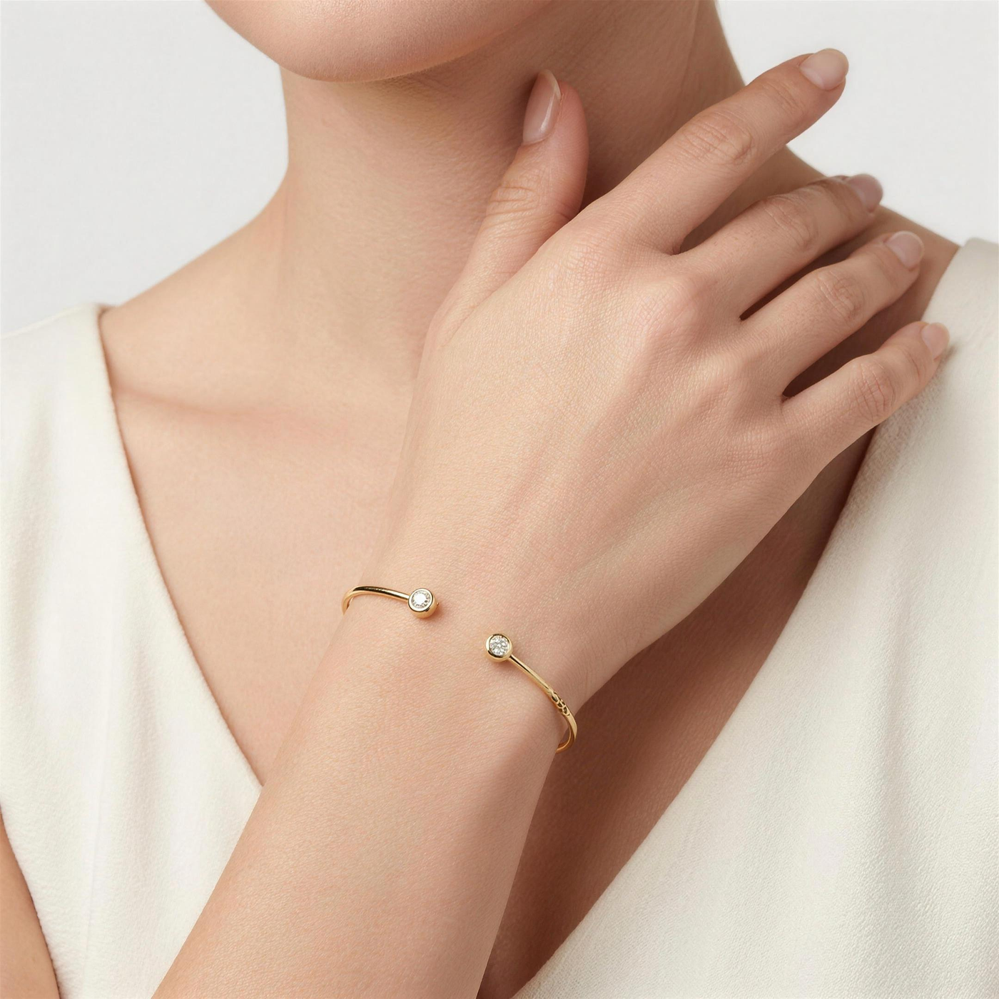Diamond Bezel Bangle