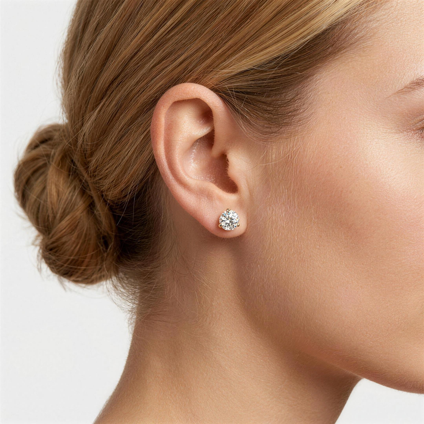 Lab-Grown Diamond Martini Stud Earrings