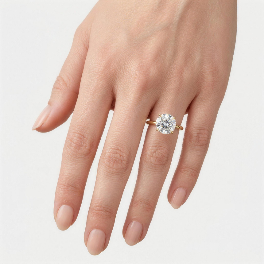 Round Brilliant Solitaire Lab Grown Diamond Ring