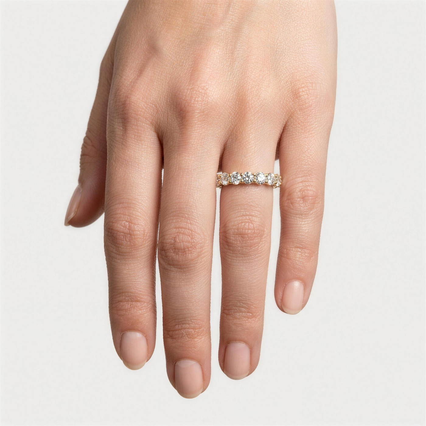 Round Lab Grown Diamond Eternity Band