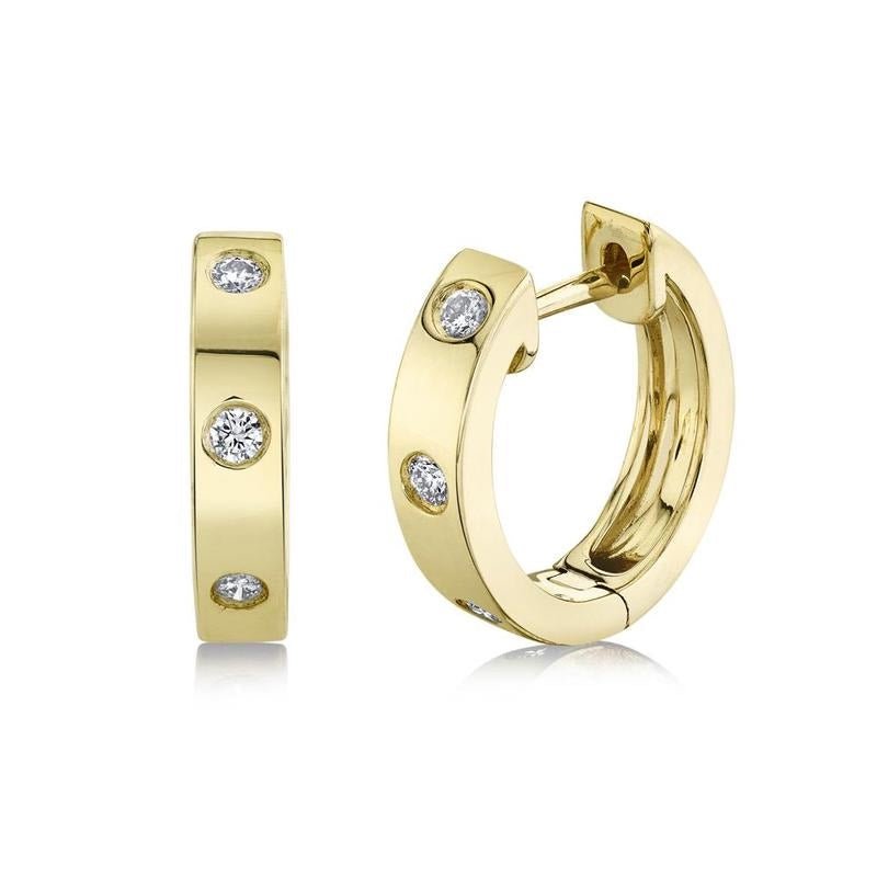 Classic Diamond Huggie Earring