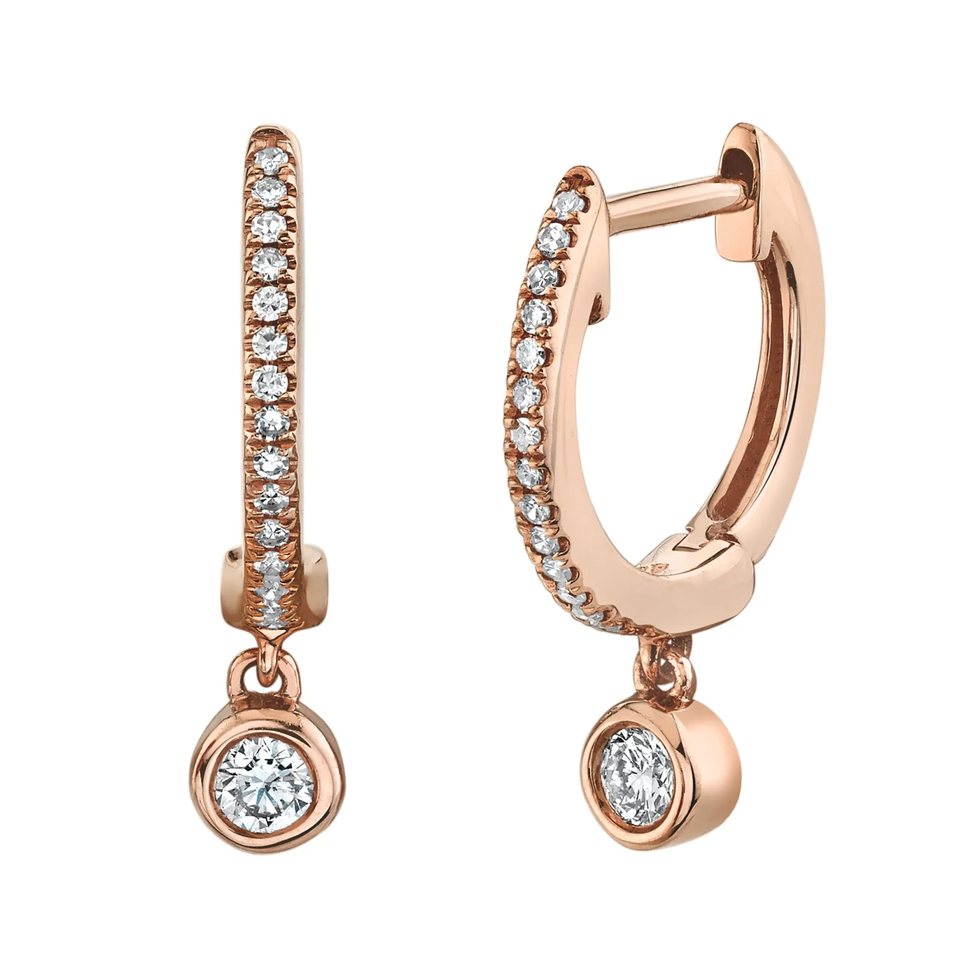 0.14CT Diamond Huggie Earring