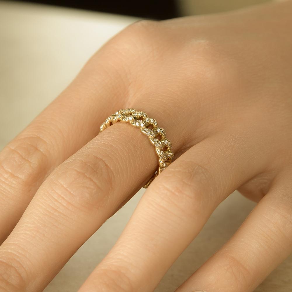 Diamond Cuban Link Ring
