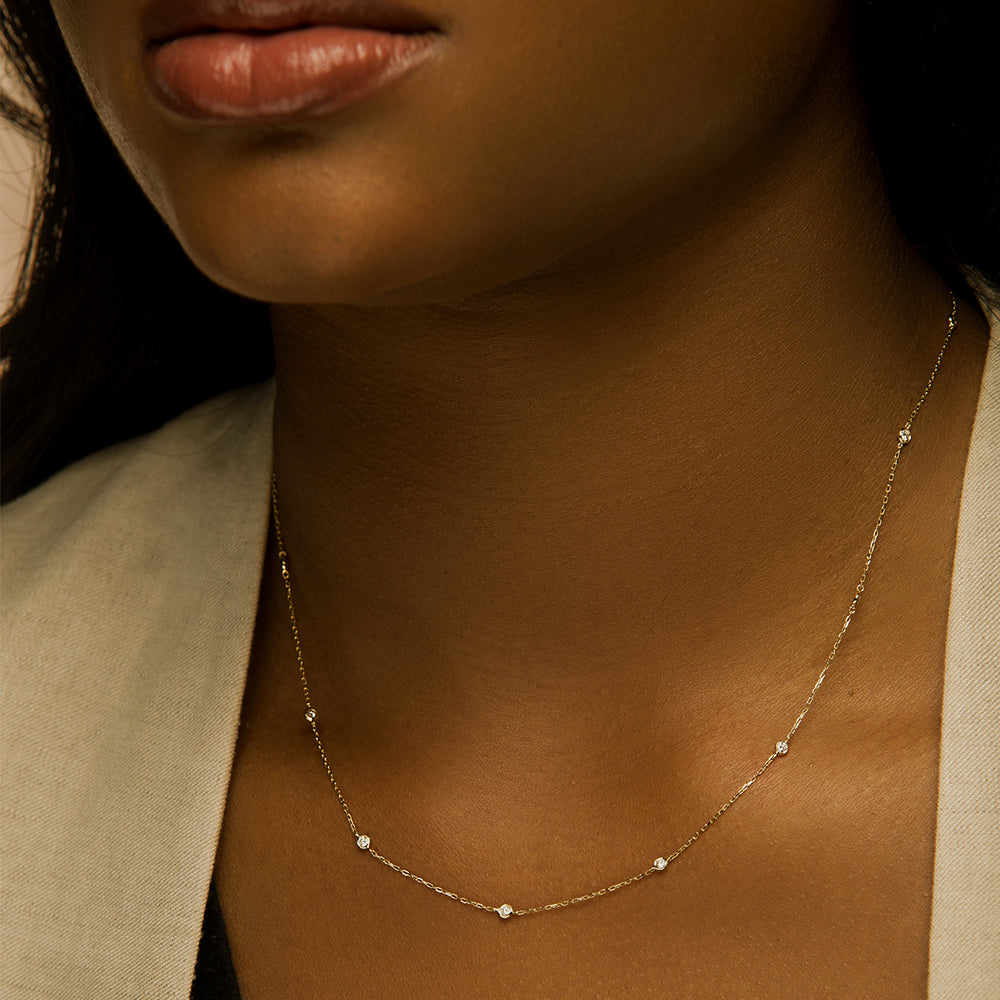 Diamond By The Yard Necklace
