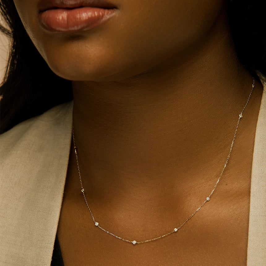 Diamond By The Yard Necklace