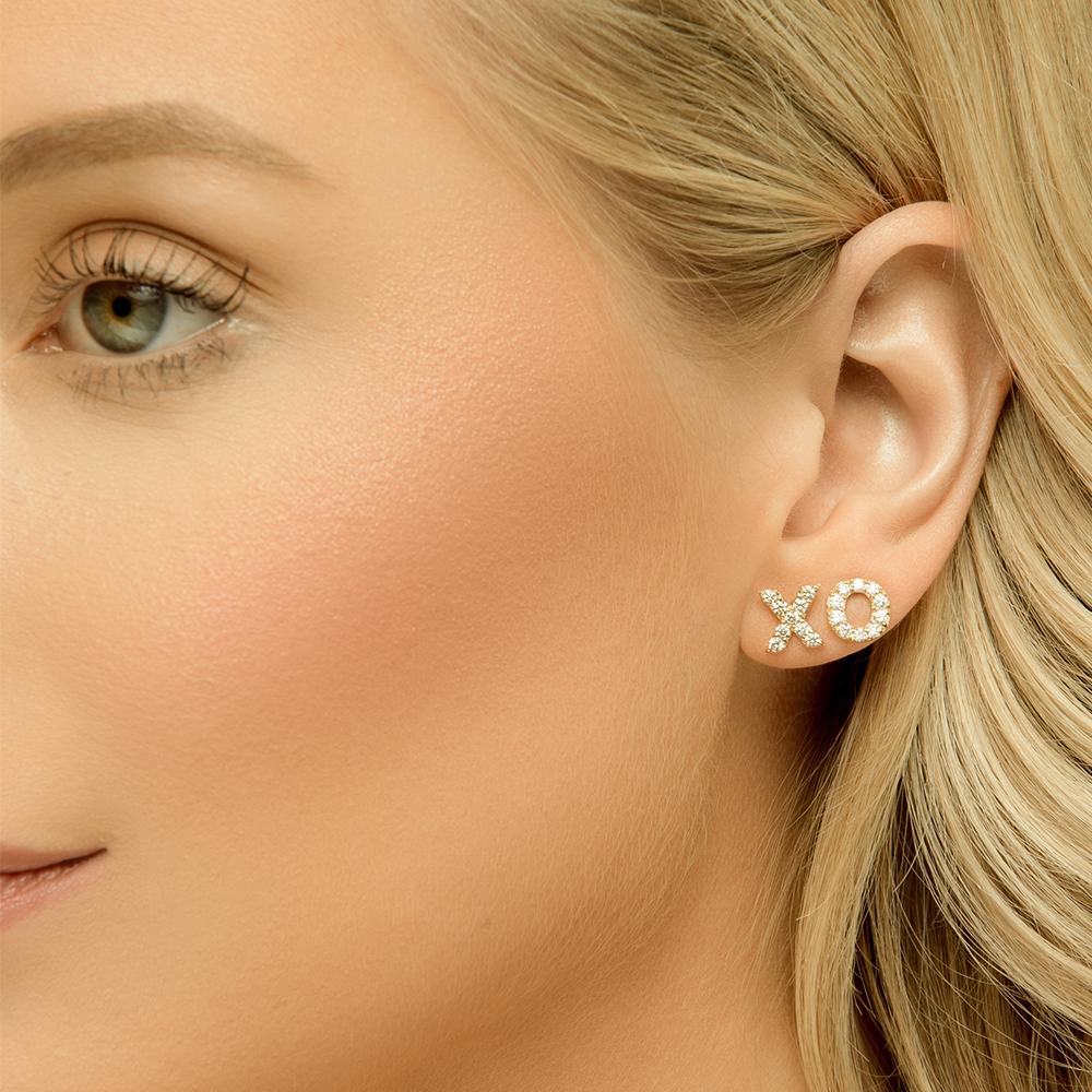 XO Diamond Studs