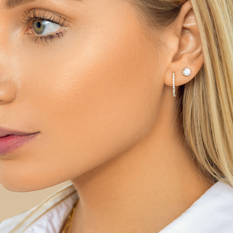 Large Diamond Huggies