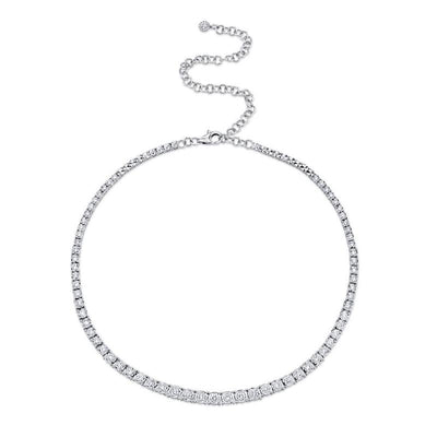 4.39CT DIAMOND TENNIS NECKLACE