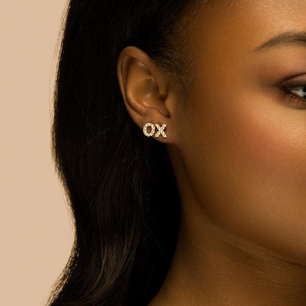 XO Diamond Studs