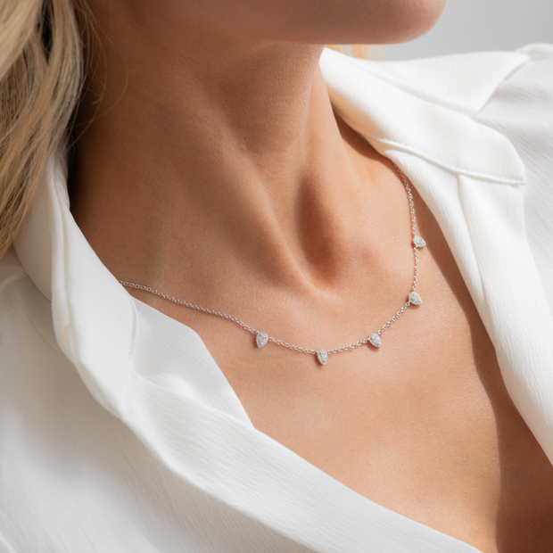 Pear Shape Diamond Necklace – Ronald Abram