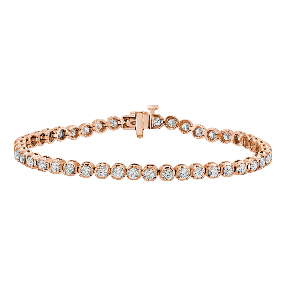 Diamond Tennis Bracelet 4.01Ct