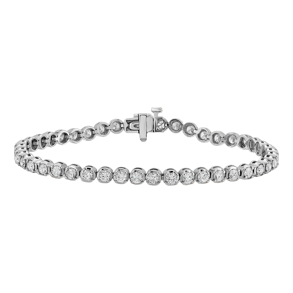 Diamond Tennis Bracelet 4.01Ct
