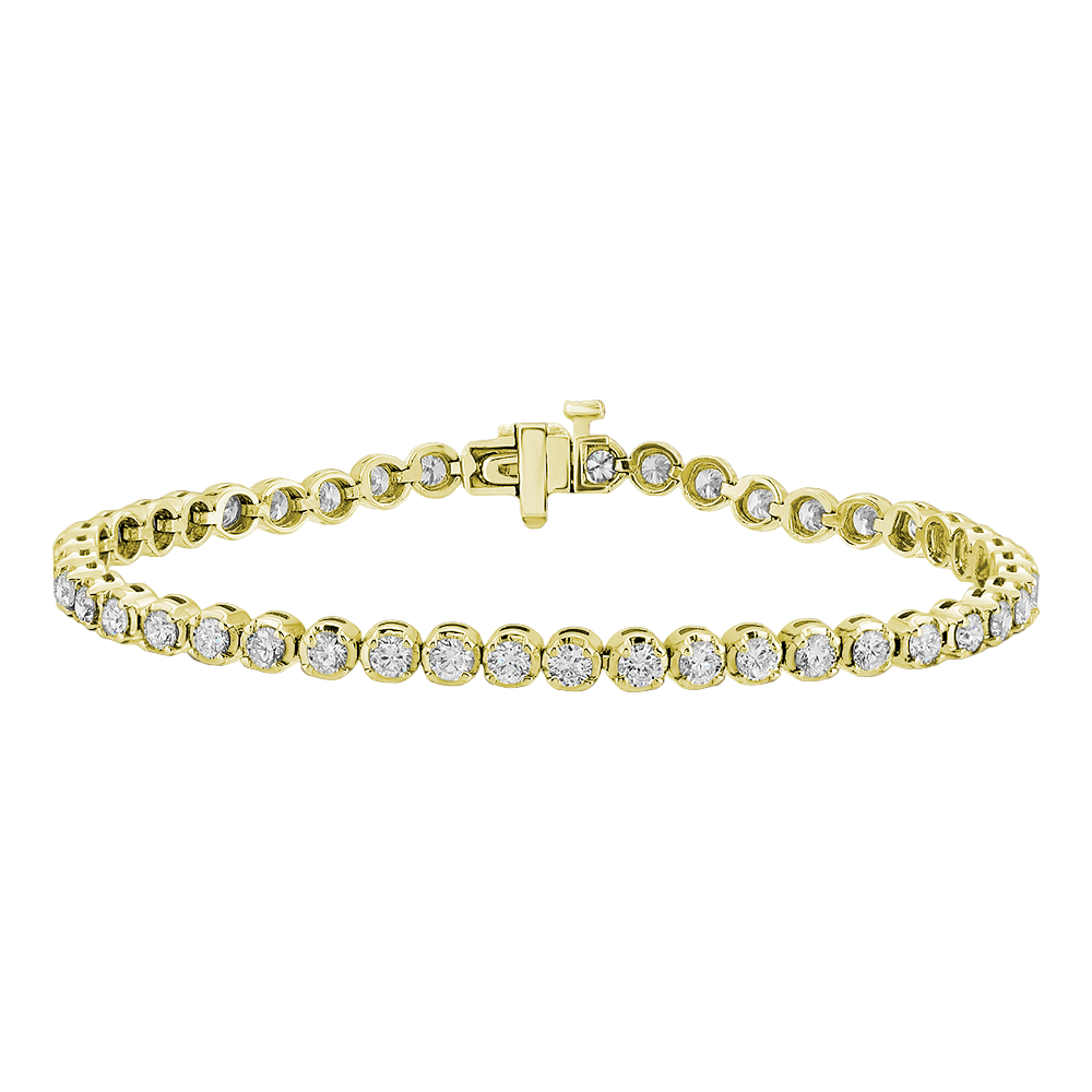 Diamond Tennis Bracelet 4.01Ct
