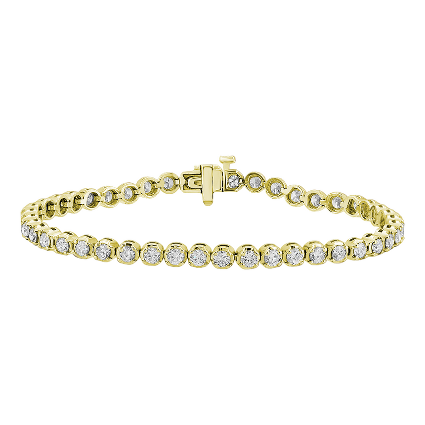 Diamond Tennis Bracelet 4.01Ct