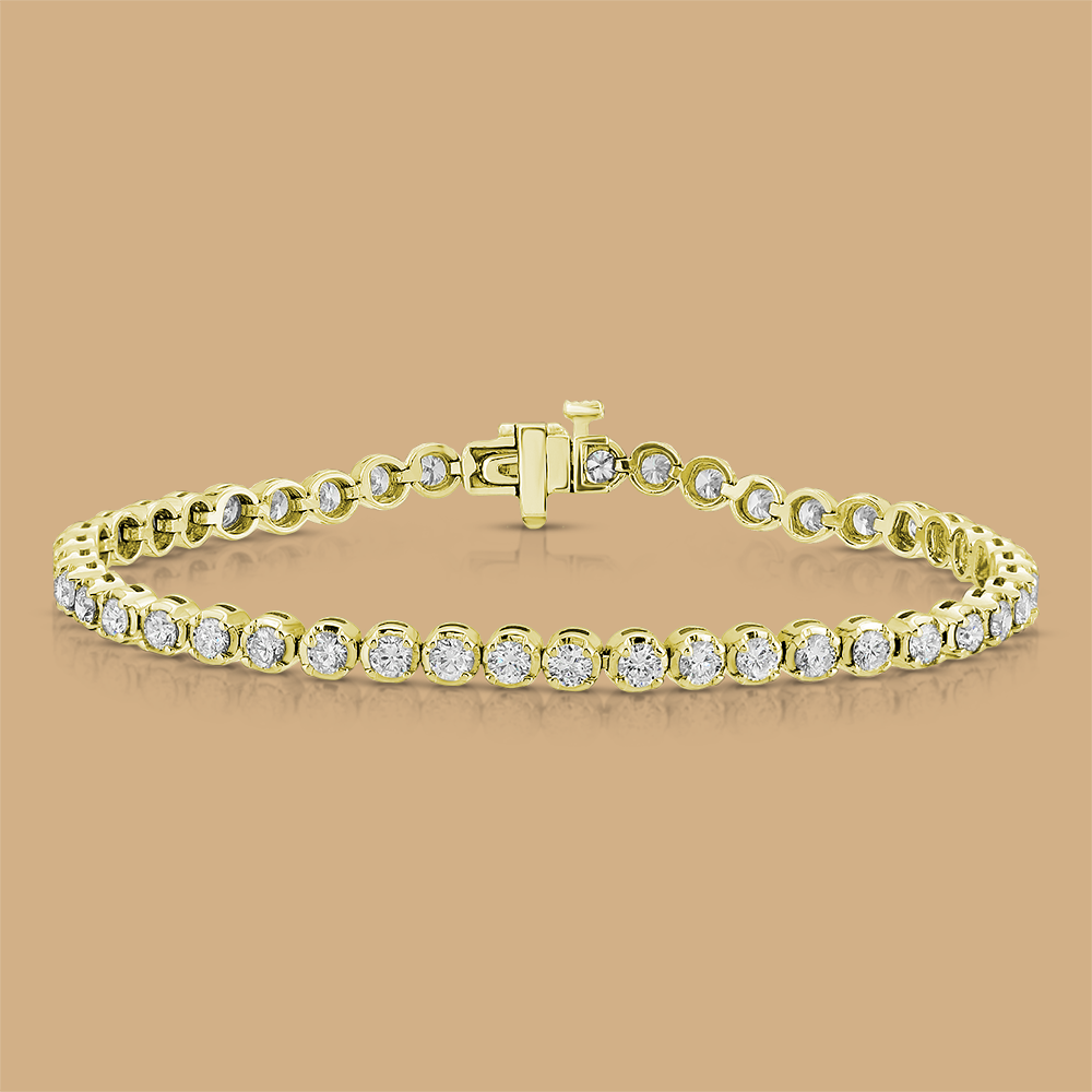 Diamond Tennis Bracelet 4.01Ct