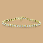 Diamond Tennis Bracelet 4.01Ct