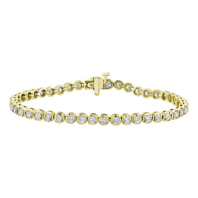 Diamond Tennis Bracelet 4.01Ct