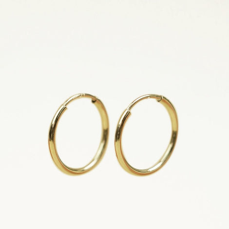 14K Gold Filled Thin Hoop Earrings