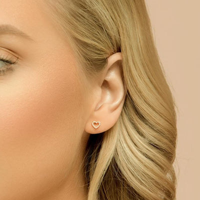 Heart Outline Earrings