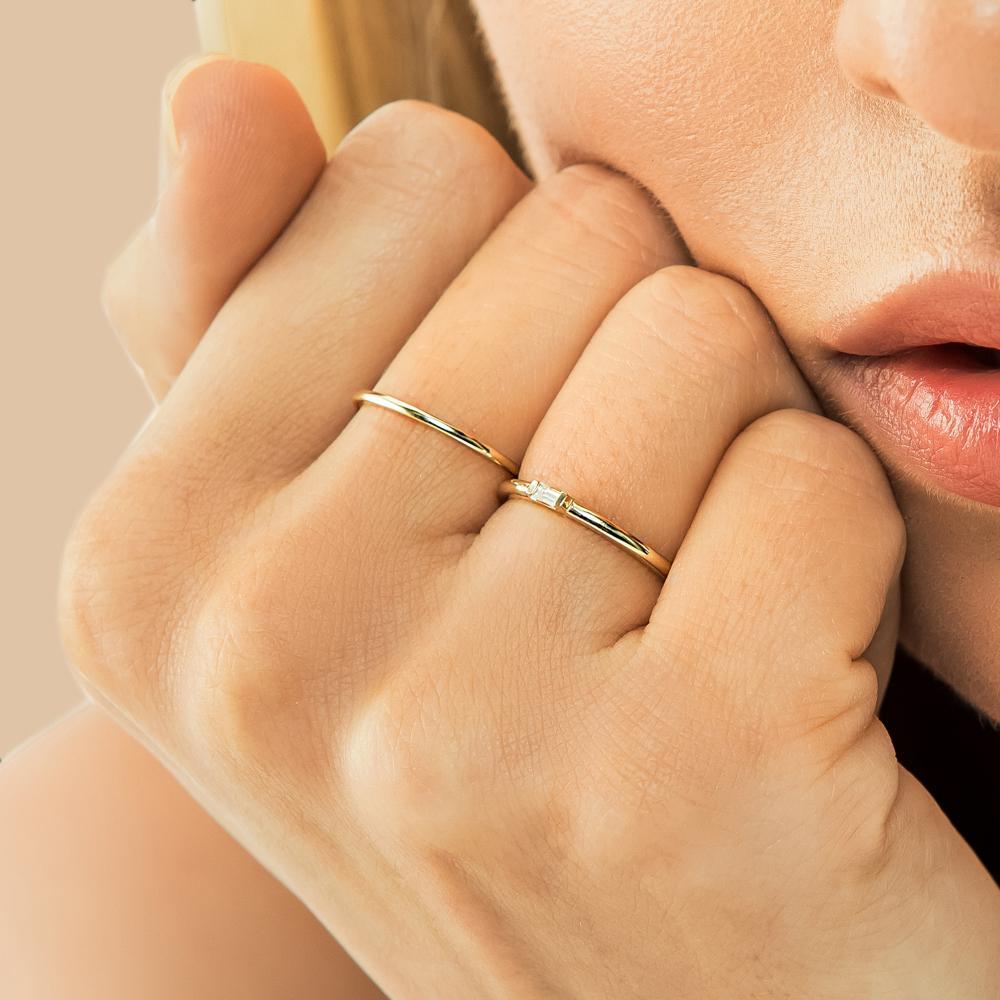 Diamond Baguette Ring.