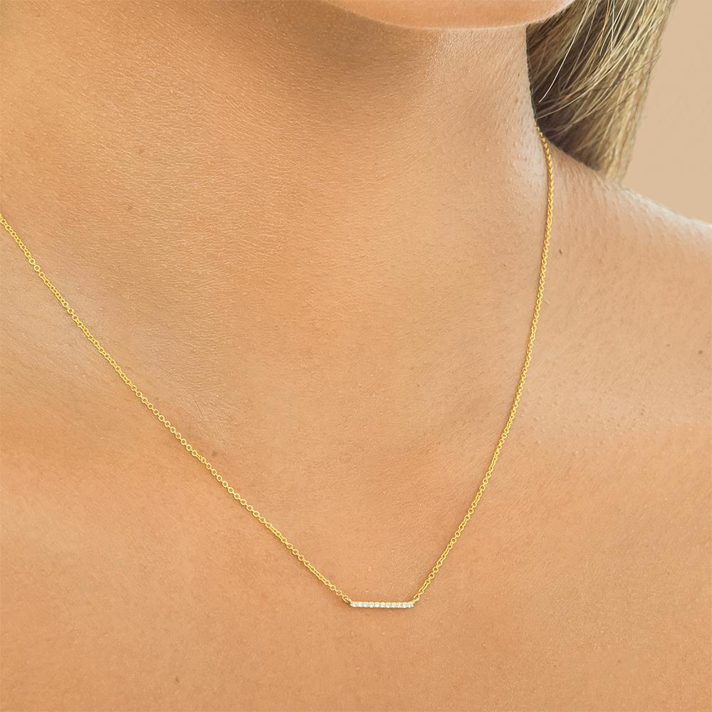 Diamond Line Necklace