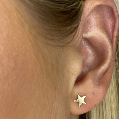 Star Gold Earrings