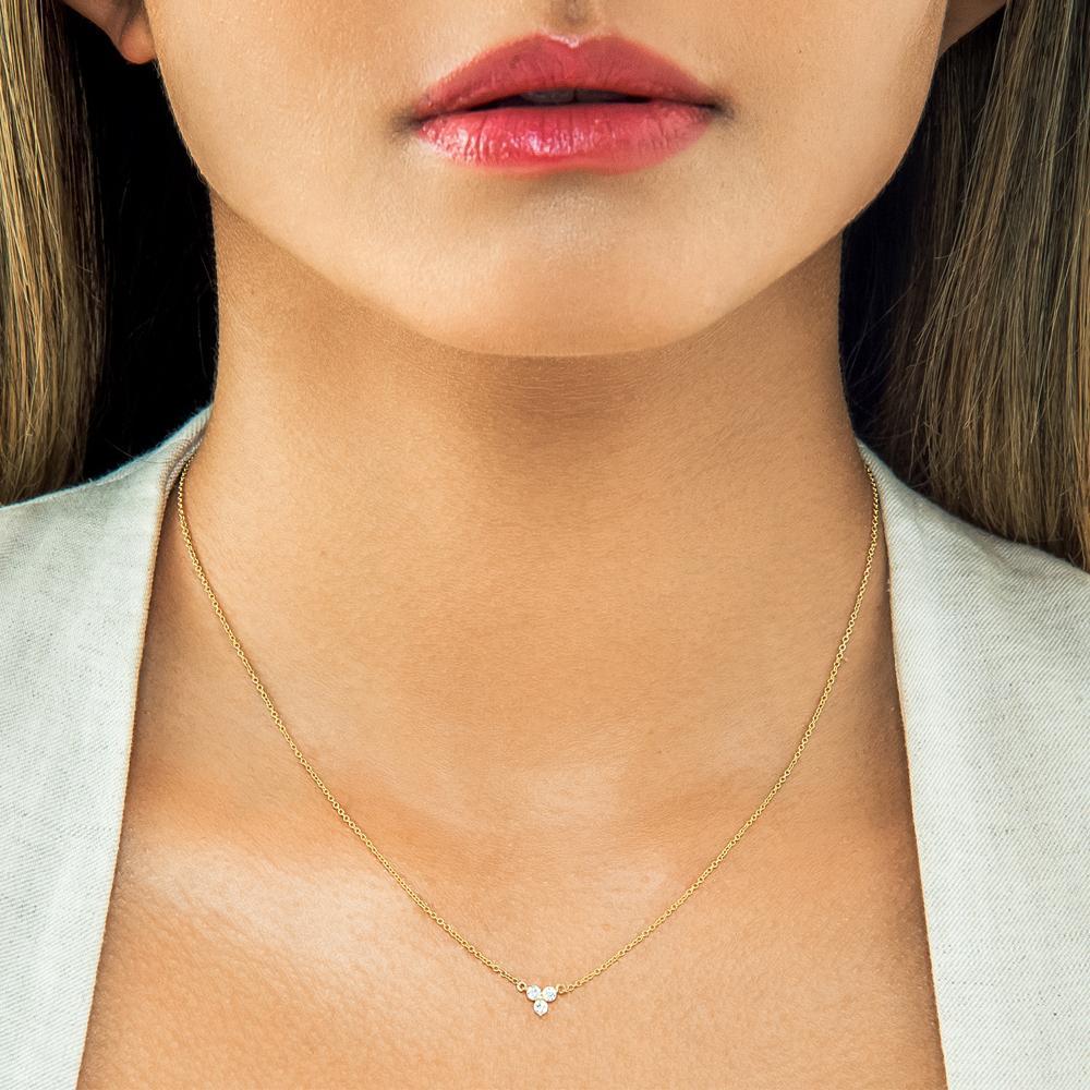 Lotus Diamond Necklace