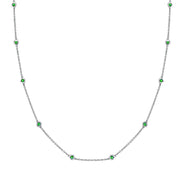 Emerald By The Yard Necklace