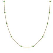 Emerald By The Yard Necklace