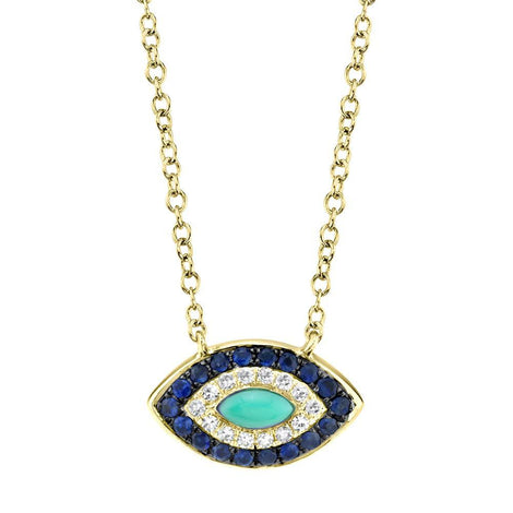 Into The Blue Eye Necklace