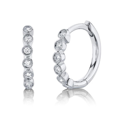 Diamond Hoop Earring