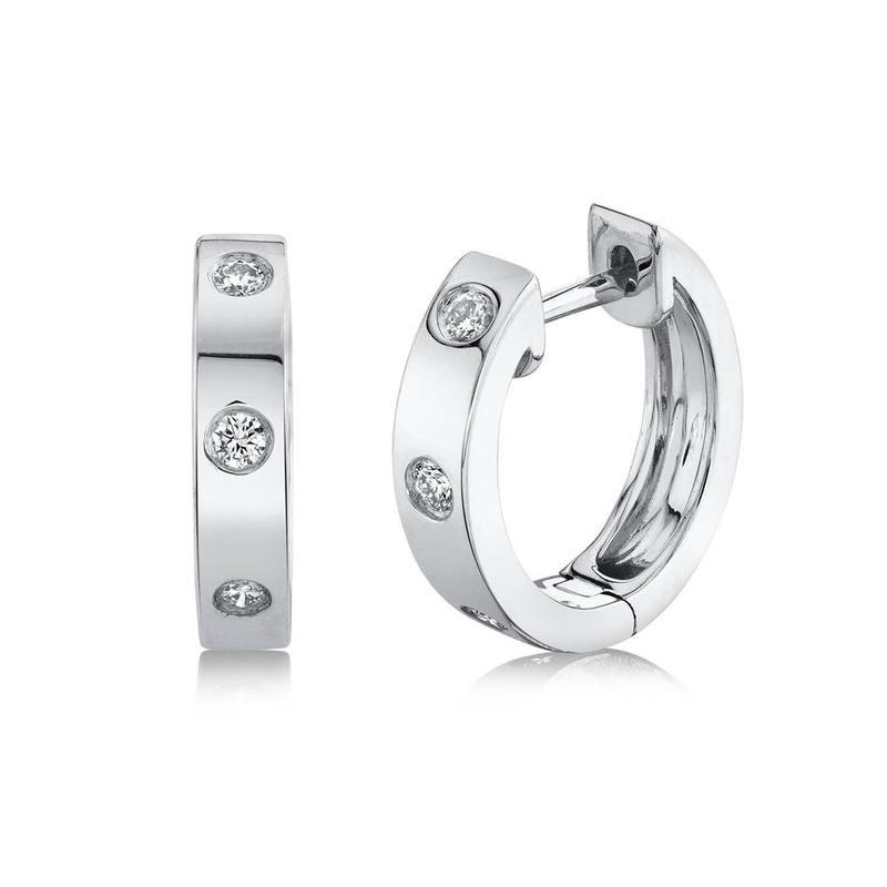 Classic Diamond Huggie Earring