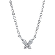 Single Butterfly Diamond Necklace