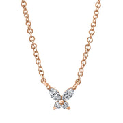 Single Butterfly Diamond Necklace