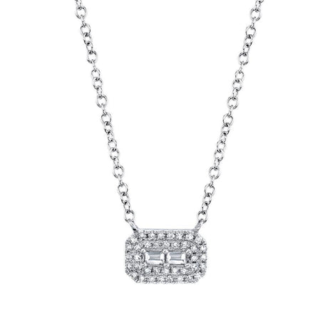 Diamond Baguette Necklace