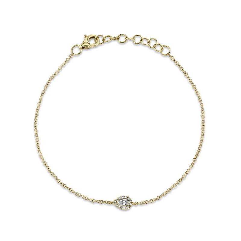 Diamond Pear Bracelet