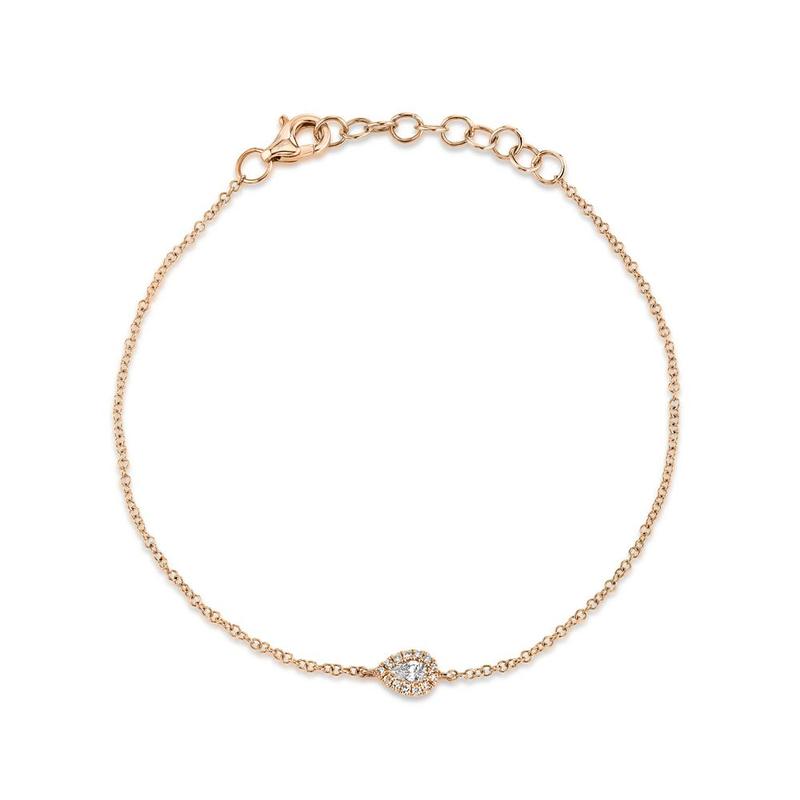 Diamond Pear Bracelet