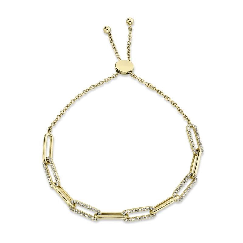 Diamond Link Bolo Bracelet