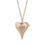 Be Mine Heart Locket Necklace