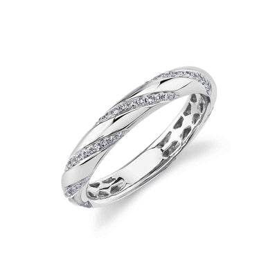 Spiral Diamond Band