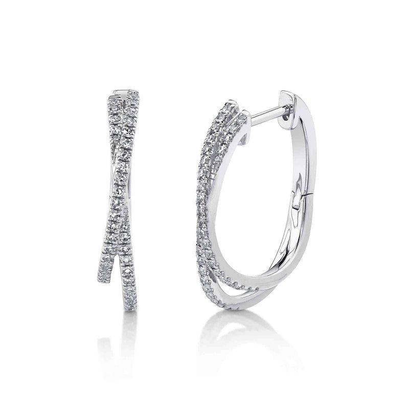 Elsa Diamond Hoop Earring