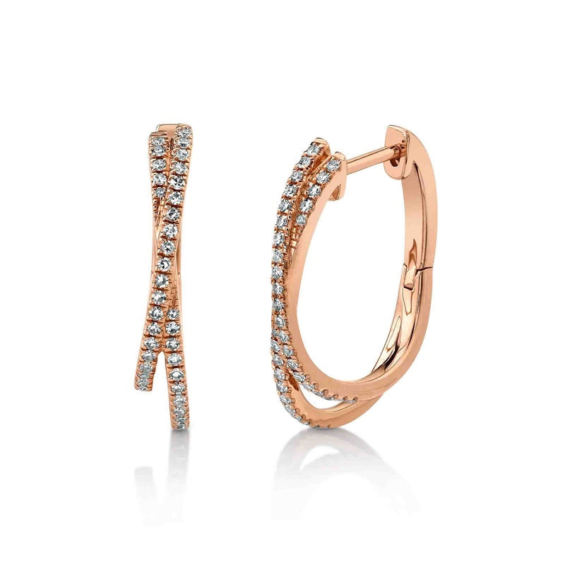 Elsa Diamond Hoop Earring