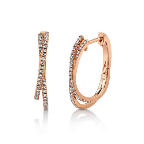 Elsa Diamond Hoop Earring