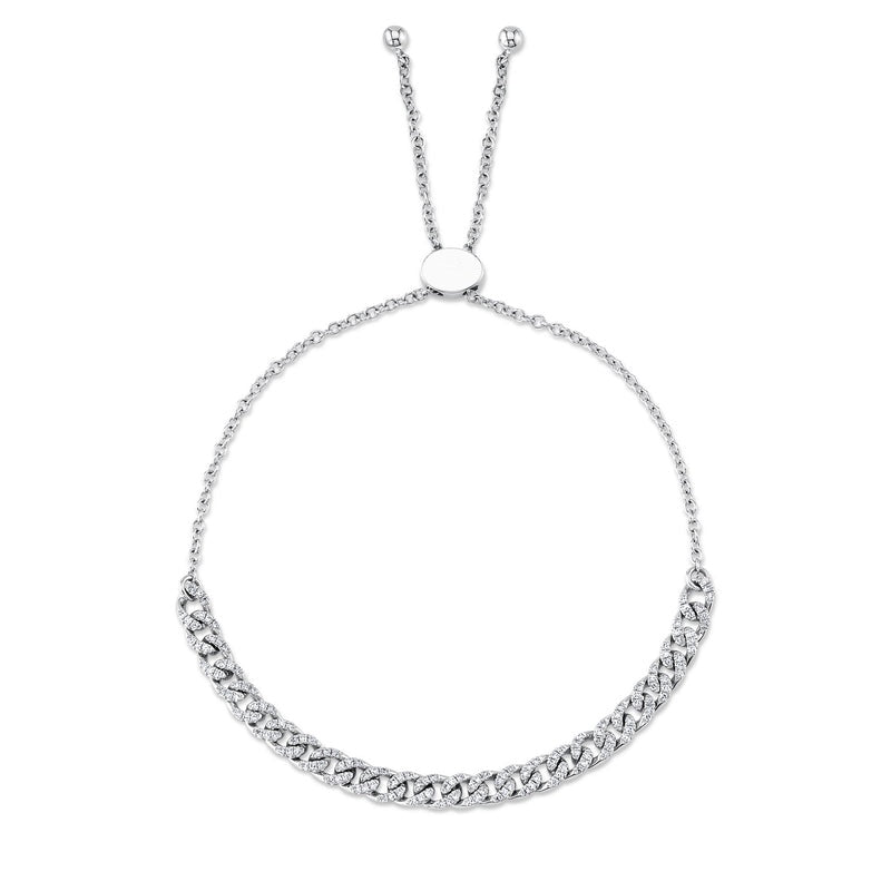 Diamond Cuban Link Bolo Bracelet